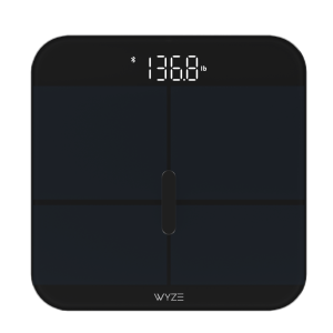 Wyze Smart Scale X, Bluetooth Digital Body Composition Scale, ITO Glass, 12 Metrics, 400 lb Capacity, LED Display, Black